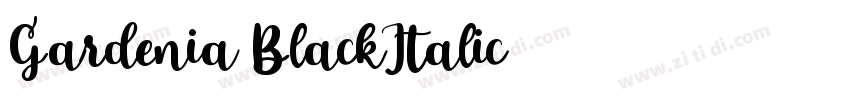 Gardenia BlackItalic字体转换